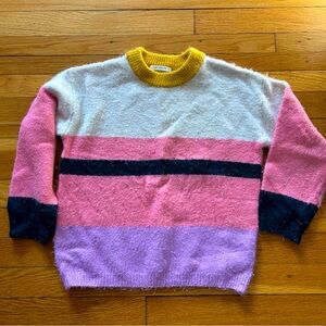 Zara Girls size 8 Fancy Collection color block pullover sweater